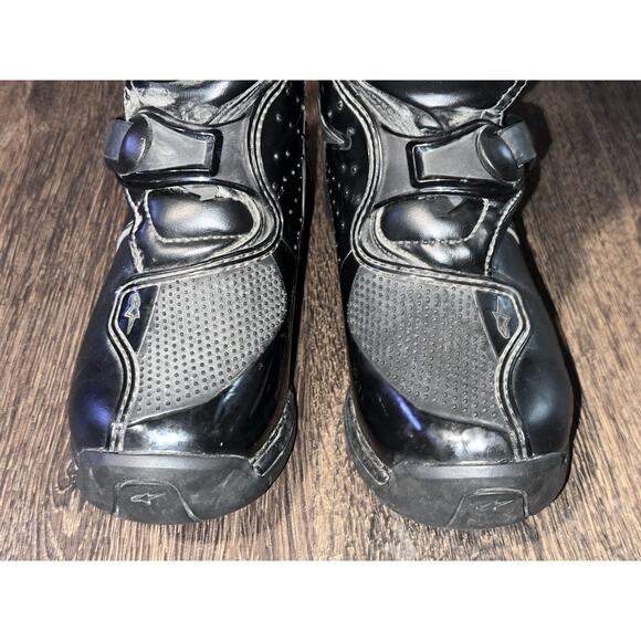 Alpinestars Youth Tech 3s Kids Motocross Dirt Bike Boots Kids Size 4 Black main image 13